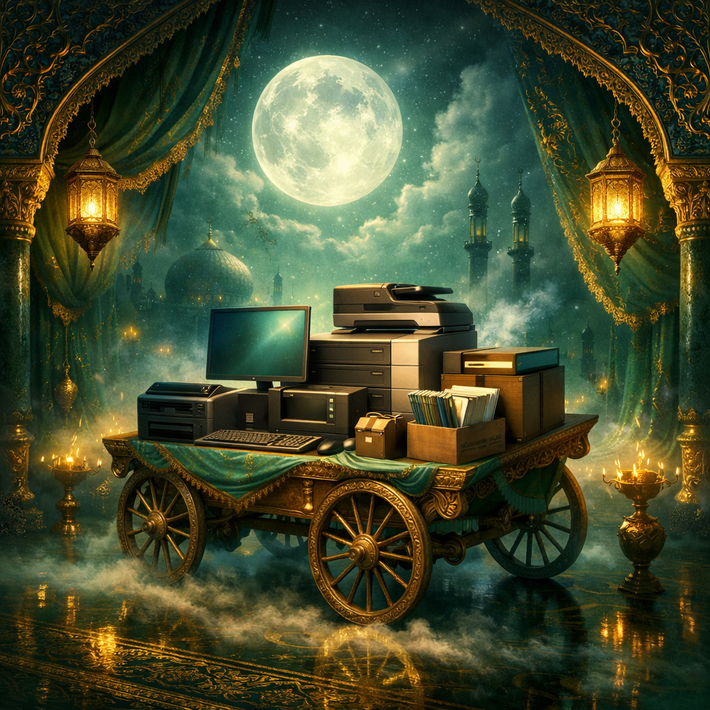 تفسير حلم عربة نقل أجهزة مكتبية